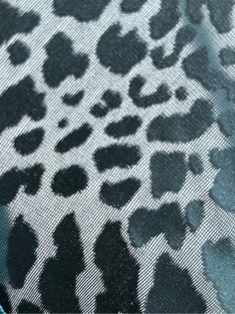 Calvin Klein Dark Green Velvet Leopard-Print Wrap Dress